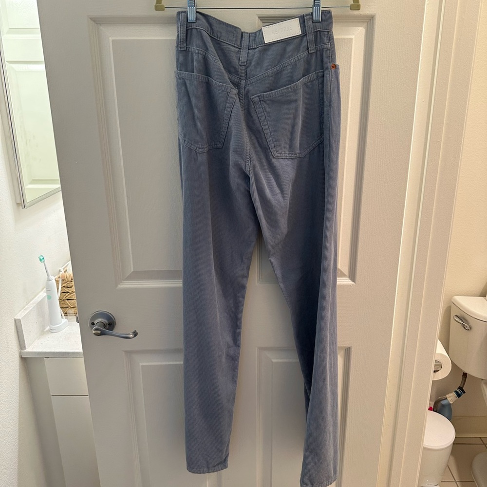 RE/DONE 70s Corduroy Jeans in Blue Size 25 - Picture 3 of 10